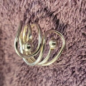 Sterling SILVER Size 7.5 Spiral  ring